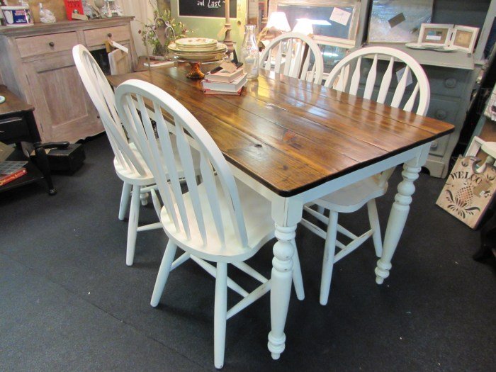 COUNTRY HOME FARM TABLE and CHAIR SET | Just Fine Tables Farmhouse kitchen table and chairs