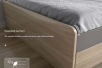 Minimalist bed frame with underbed storage